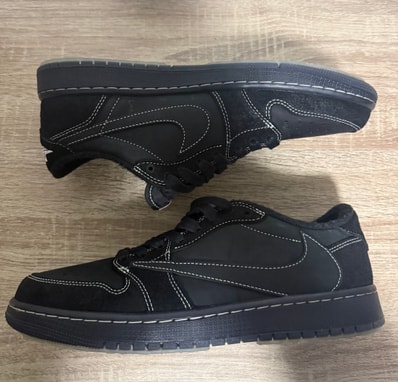 Travis Scott × Nike Air Jordan 1 Low OG SP "Black Phantom"