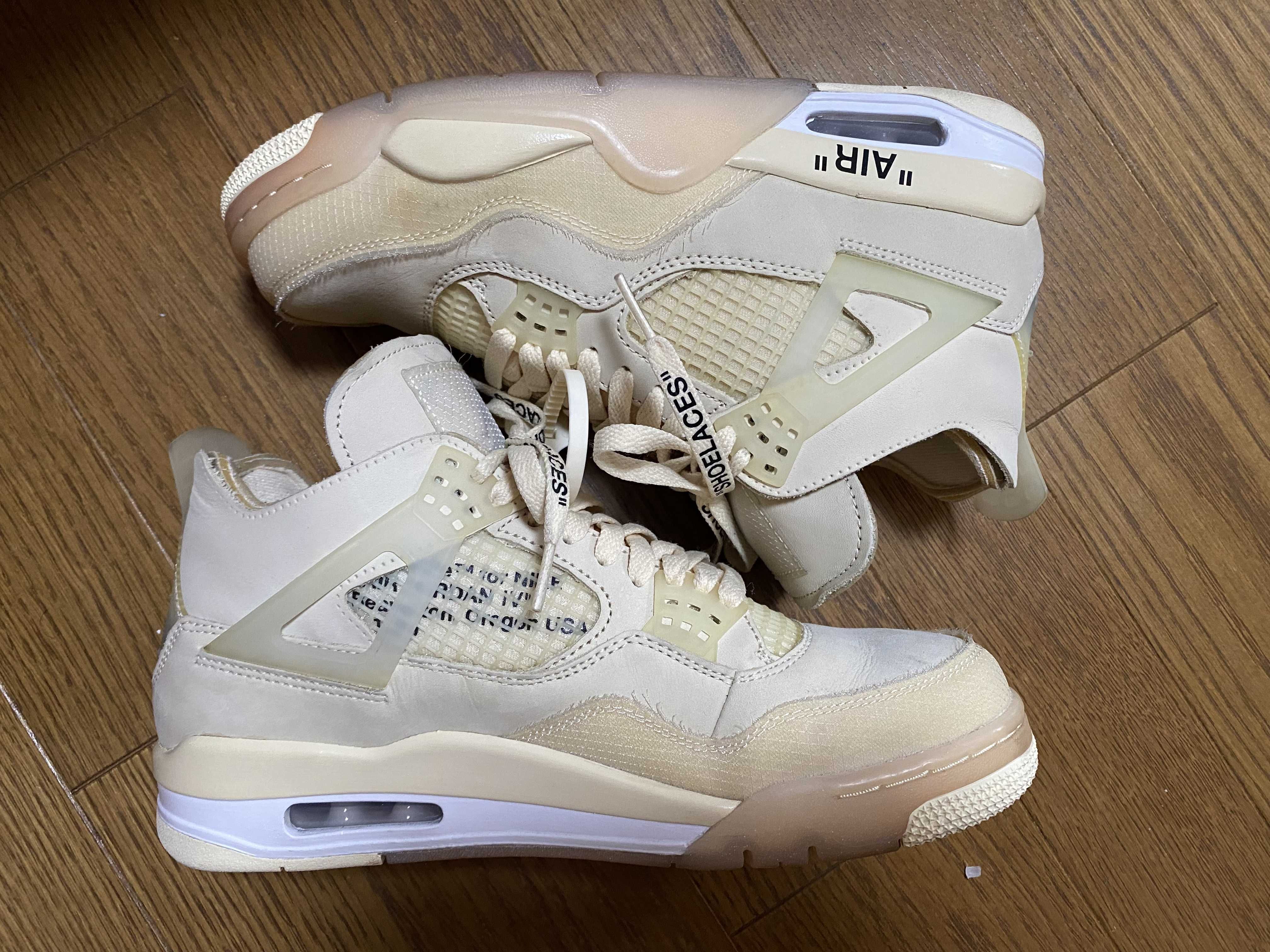 Off-White × Nike Women's Air Jordan 4 SP "Sail"