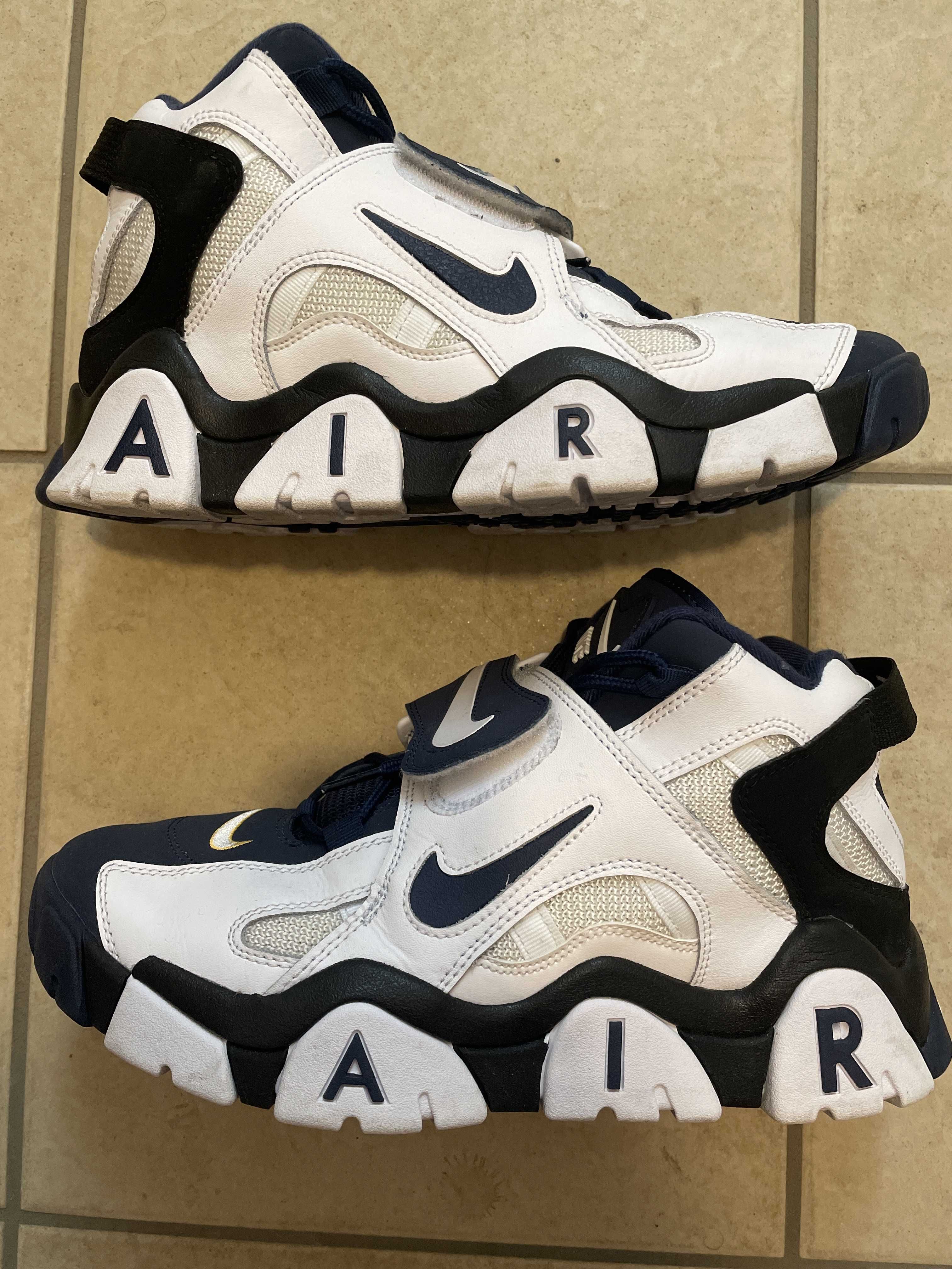 NIKE AIR BARRAGE MID WHITE/NAVY