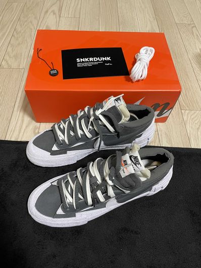 Sacai × Nike Blazer Low "Iron Grey"