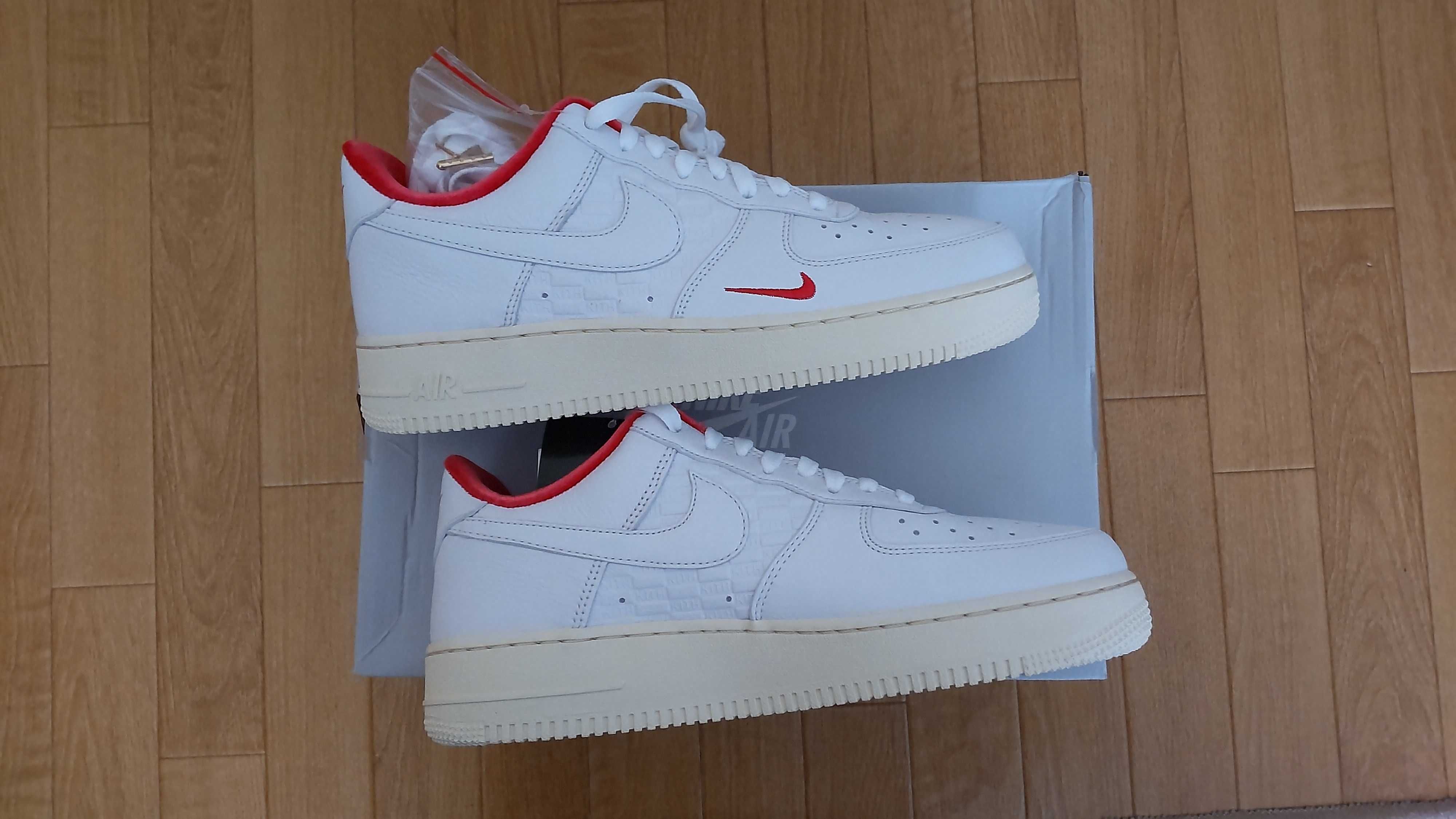 KITH × Nike Air Force 1 Low "White/Red"