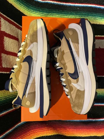 Sacai × Nike Vapor Waffle "Sesame And Blue Void"