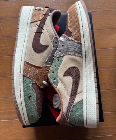 Zion Williamson × Nike Air Jordan 1 Low OG "Flax and Oil Green"