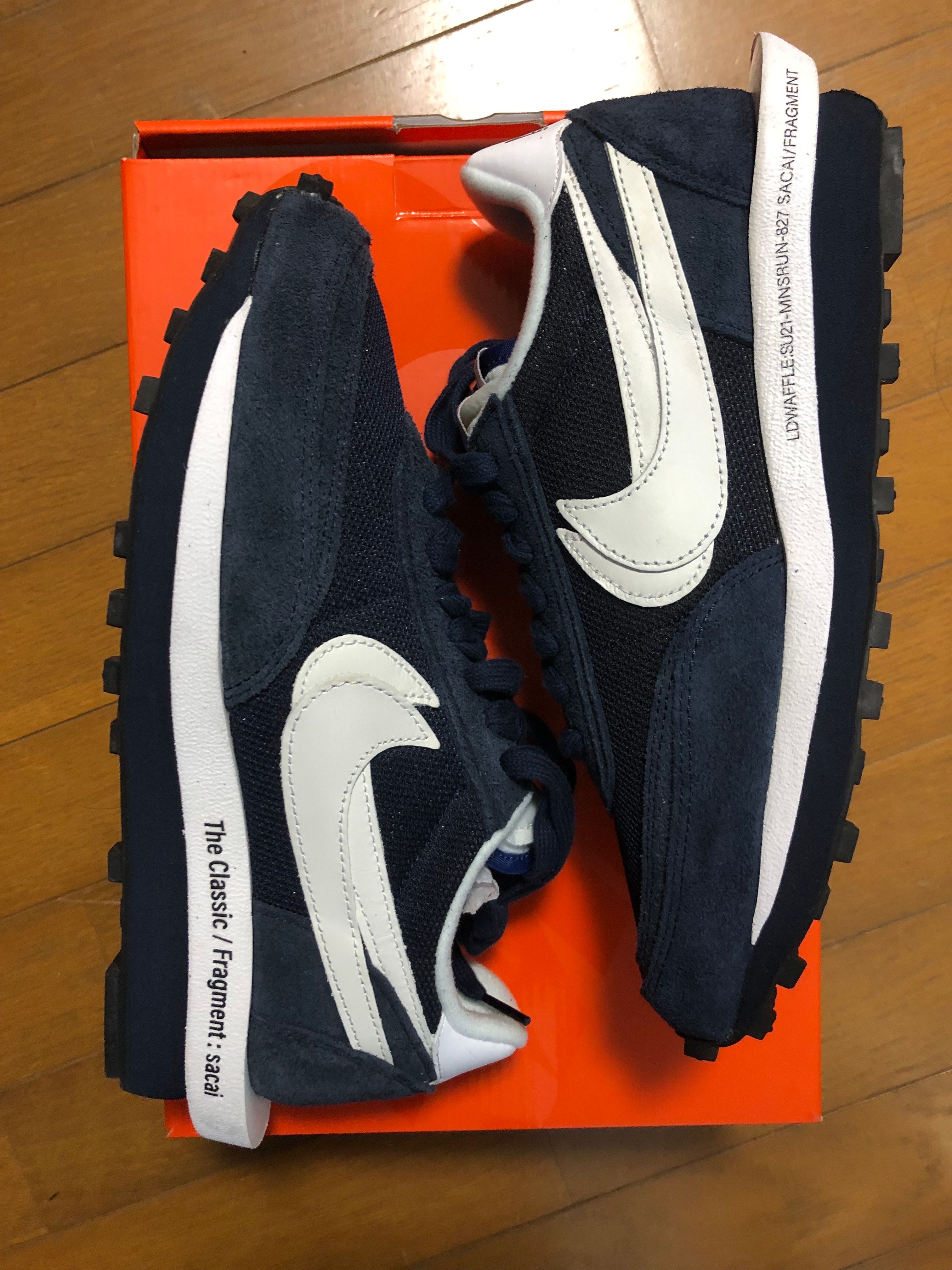Fragment × sacai × Nike LD Waffle "Blackended Blue"