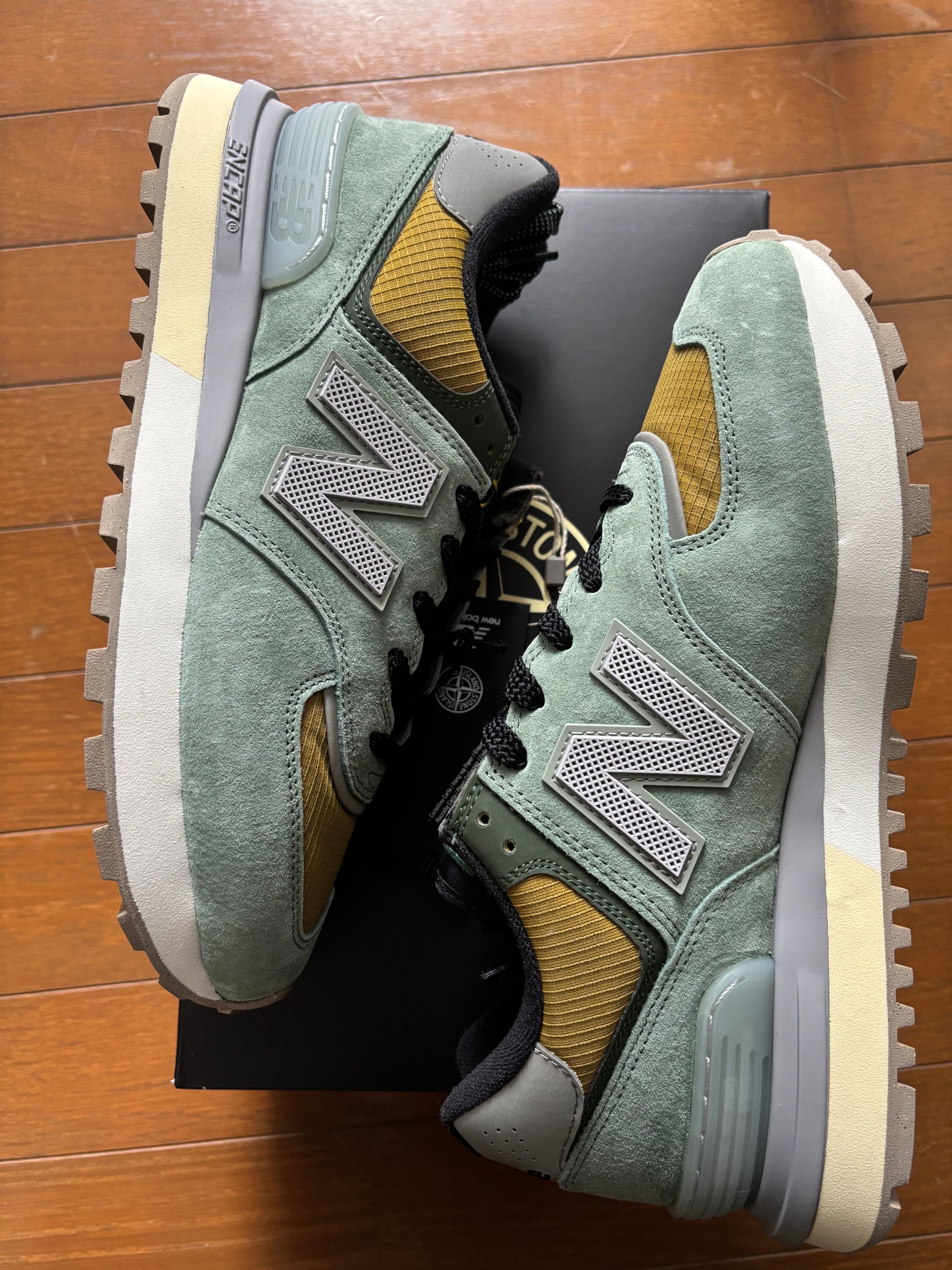 Stone Island × New Balance 574 Legacy "Green Clay"