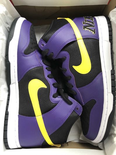 Nike Dunk High EMB "Lakers"