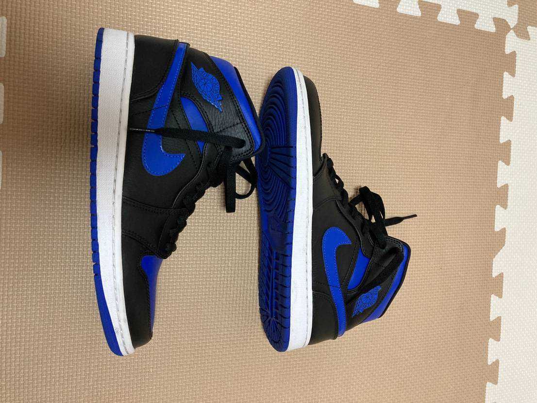 NIKE AIR JORDAN 1 MID "BLACK/BLUE"
