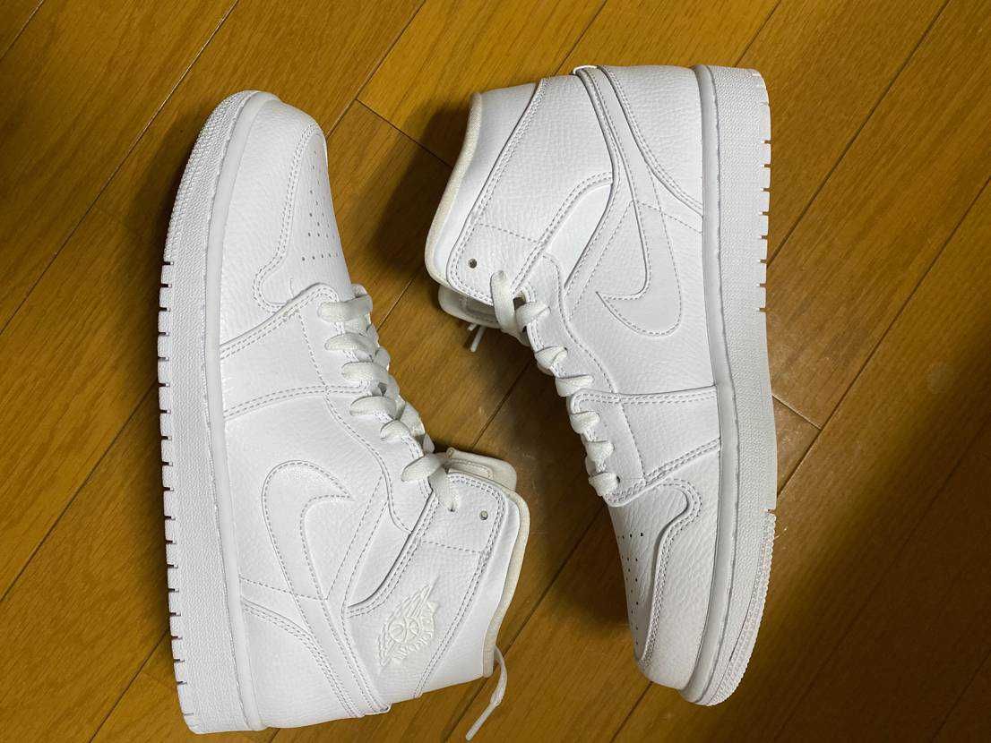 Nike Air Jordan 1 Mid "Triple White"(2020)