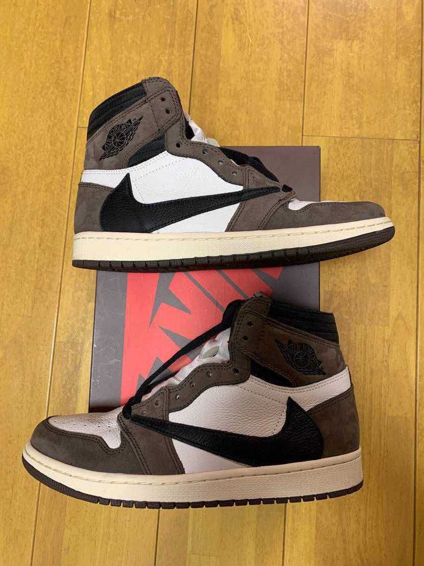 Travis Scott × Nike Air Jordan 1 Retro High OG TS SP "Sail/Dark Mocha"