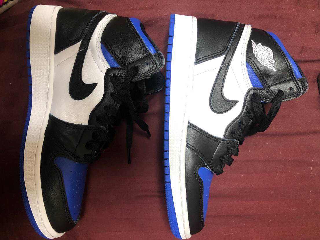 Nike GS Air Jordan 1 High "Royal Toe" (2020)