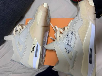 Off-White × Nike Women's Air Jordan 4 SP "Sail"