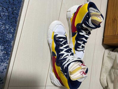 sacai × Nike Blazer Mid "Varsity Maize/Varsity Red"