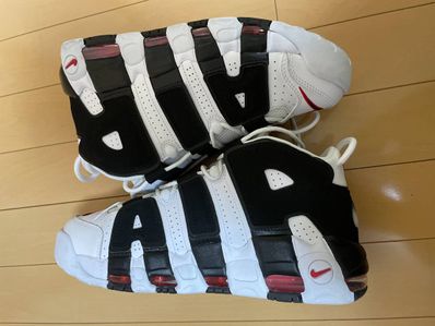 NIKE AIR MORE UPTEMPO "WHITE/BLACK/UNIVERSITY RED"(2020)