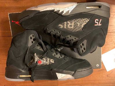 NIKE AIR JORDAN 5 PARIS SAINT-GERMAIN BLACK/CEMENT GREY