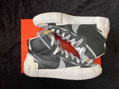 sacai × NIKE BLAZER MID "BLACK/WOLF GREY/WHITE"