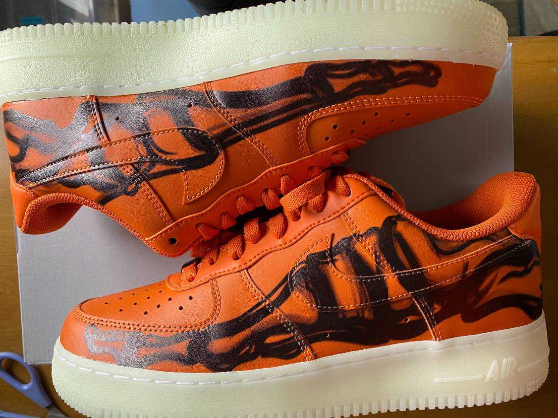 Nike Air Force 1 Low "Orange Skelton"