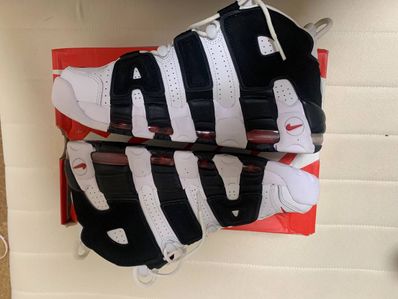 Nike Air More up Tempo "White/Black/University Red"(~2018)