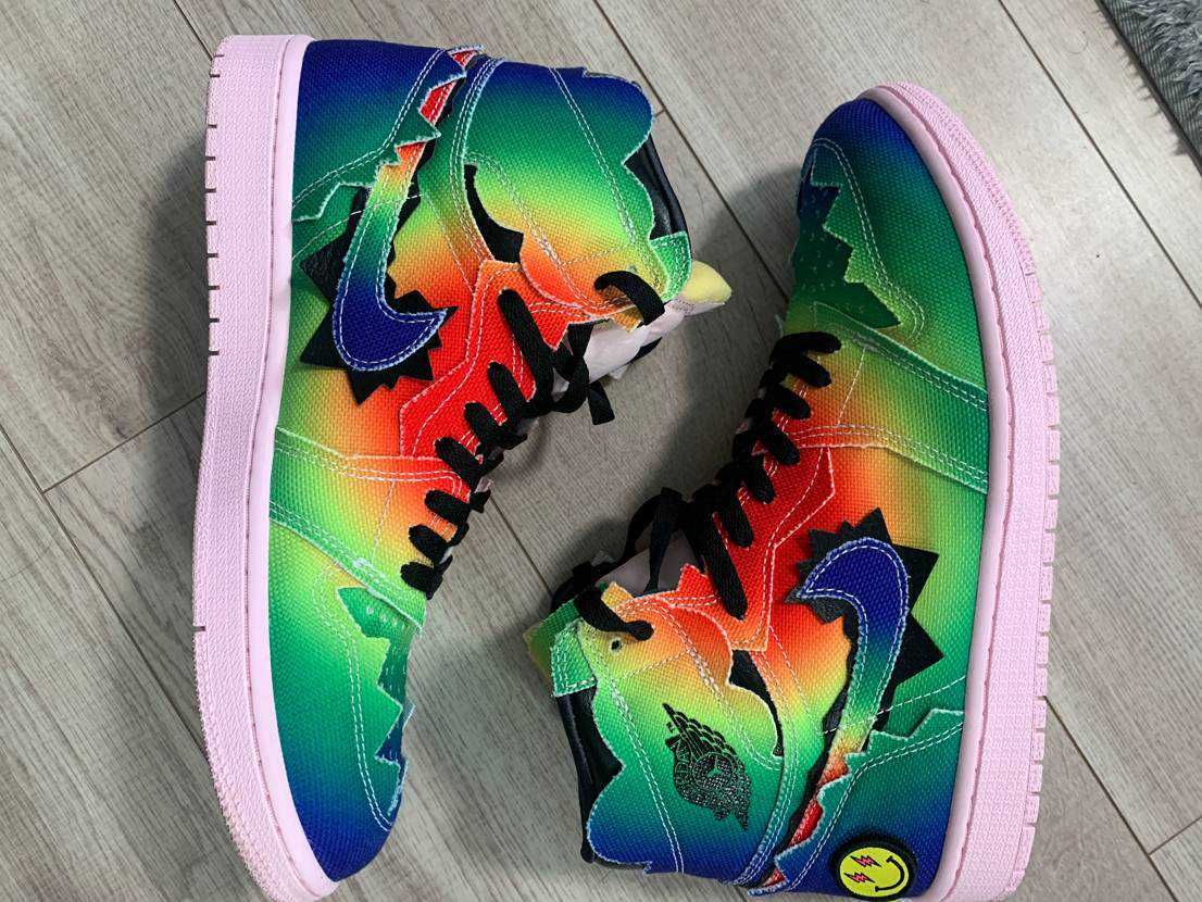 J Balvin × Nike Air Jordan 1 High OG "Rainbow"