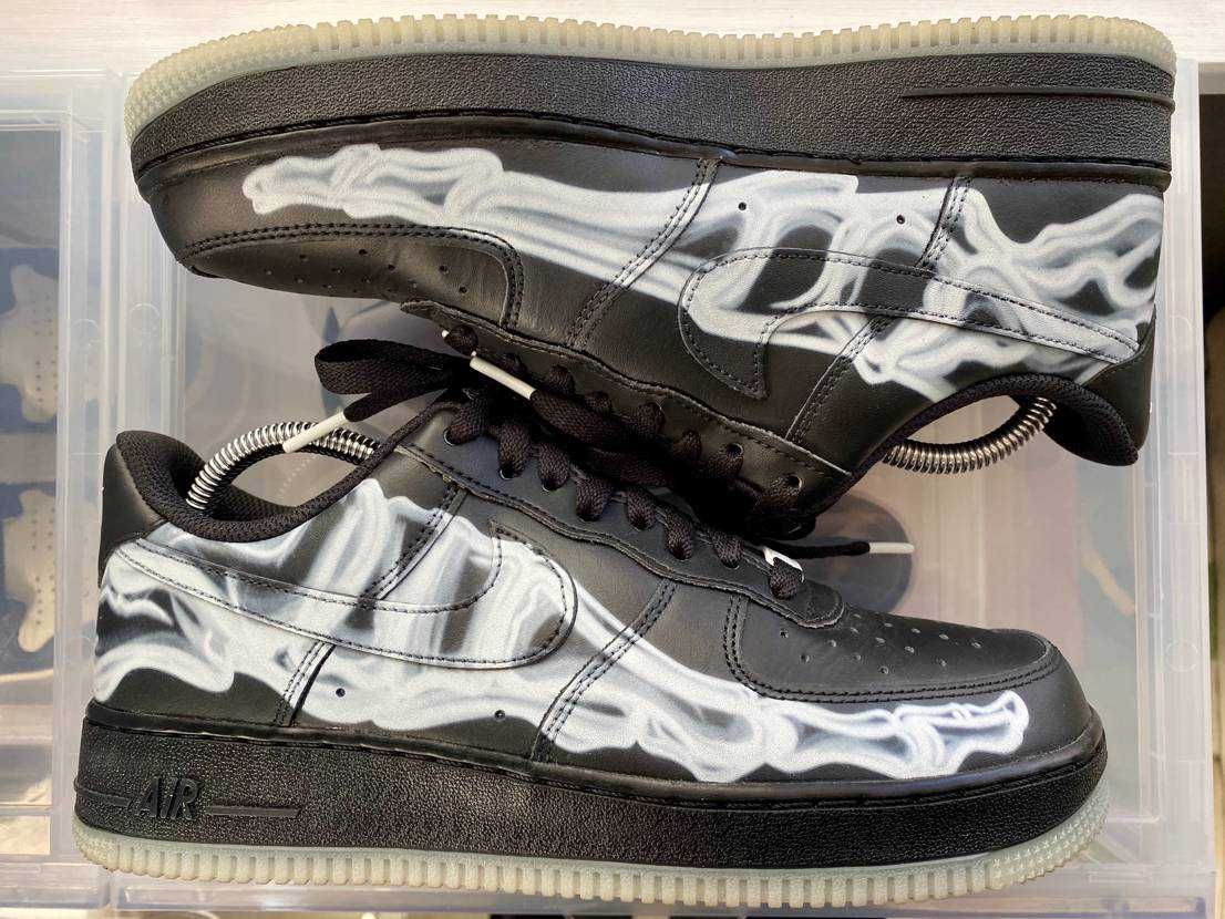 Nike Air Force 1 Low "Black Skeleton"