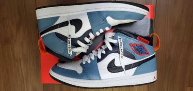 FACETASM × Nike Air Jordan 1 Mid "White/Navy"