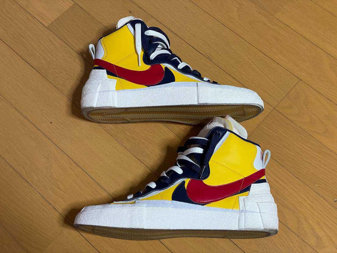 sacai × Nike Blazer Mid "Varsity Maize/Varsity Red"
