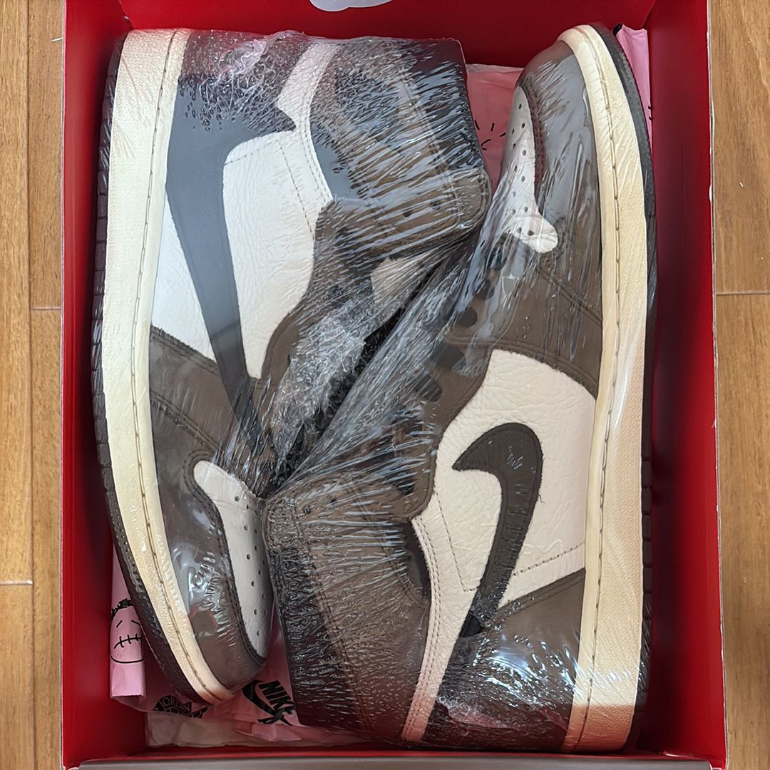 Travis Scott × Nike Air Jordan 1 Retro High OG TS SP "Sail/Dark Mocha"