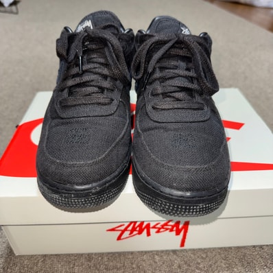 Stussy × Nike Air Force 1 Low "Triple Black"