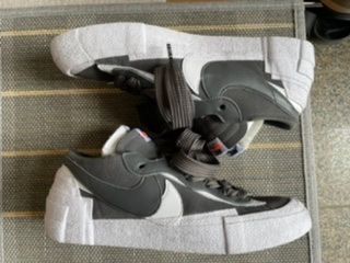 Sacai × Nike Blazer Low "Iron Grey"