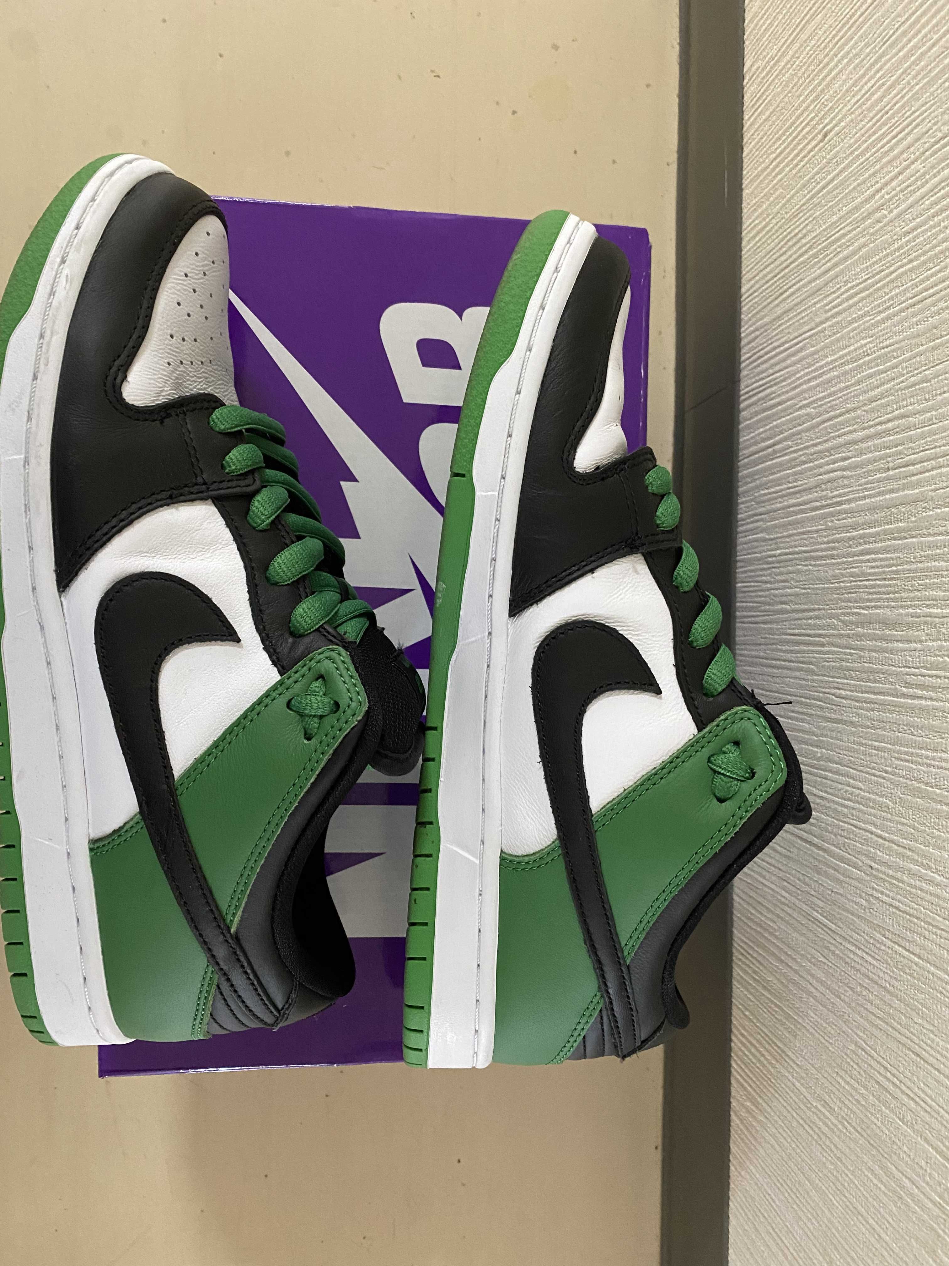 Nike SB Dunk Low Pro "Black and Classic Green"