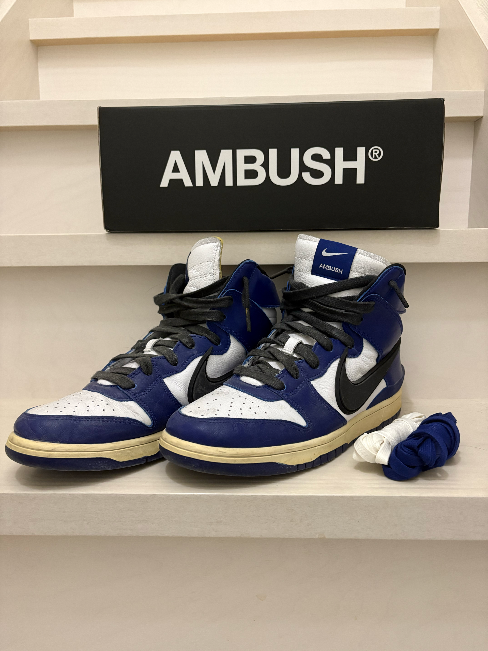 Ambush × Nike Dunk High "Deep Royal"