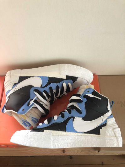 sacai × NIKE BLAZER MID "BLACK / BLUE"