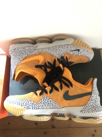 atmos × Nike LeBron 16 Low "Safari" (CD9471-800/CI3358-800)