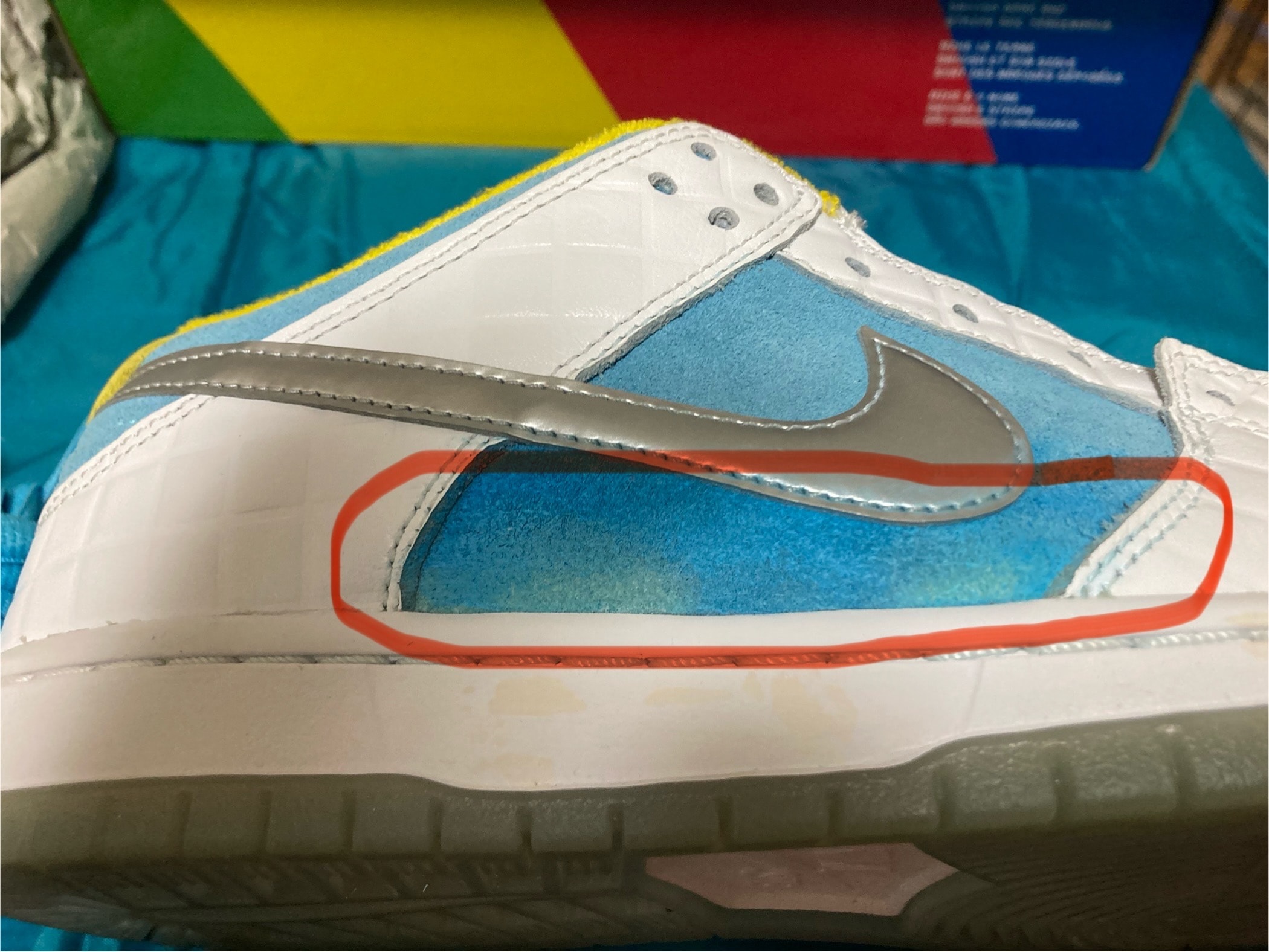 FTC × Nike SB Dunk Low "White/Blue"