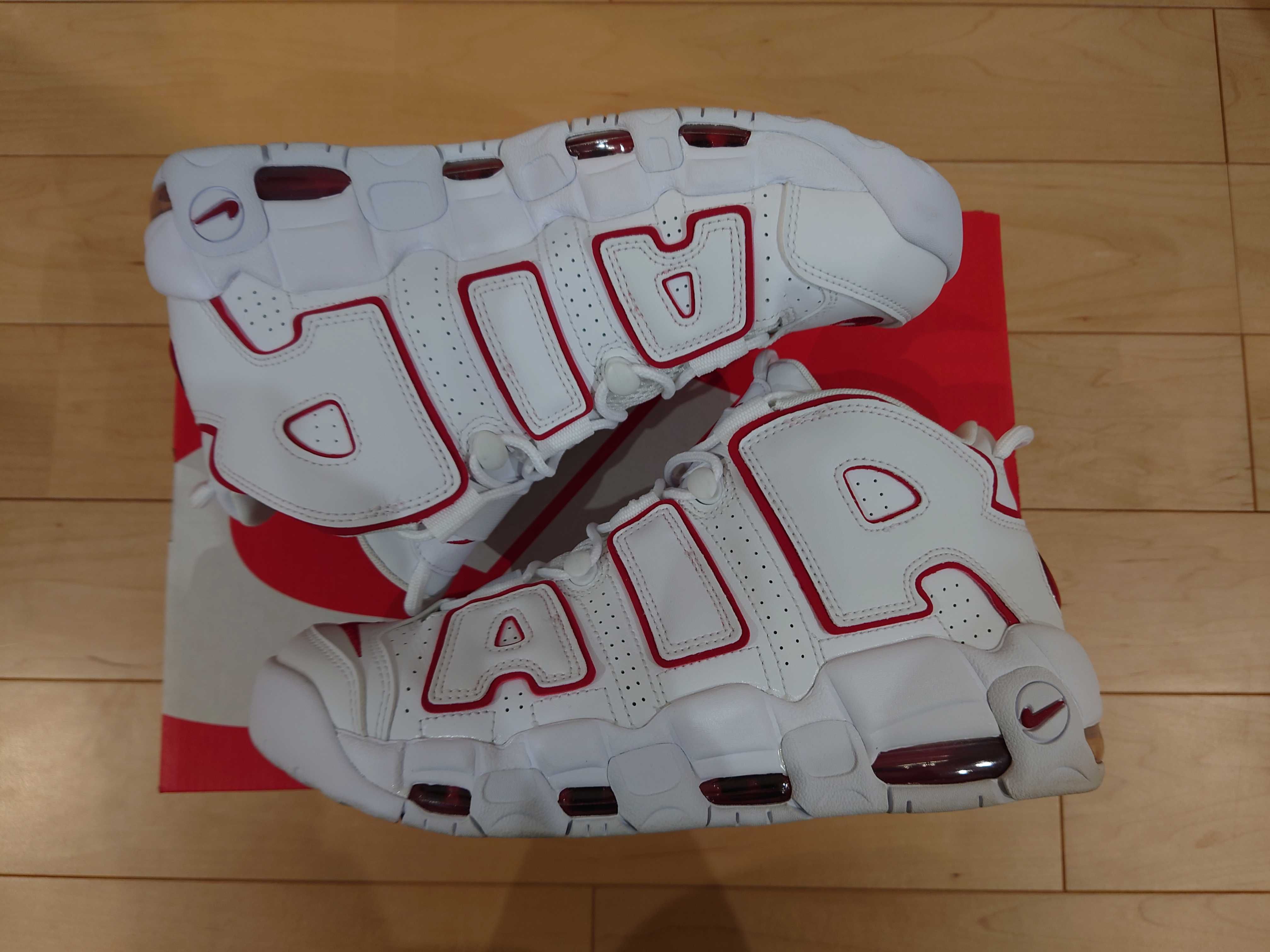NIKE AIR MORE UPTEMPO "WHITE/VARSITY RED" (2021)
