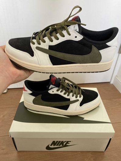 Travis Scott × Nike Women's Air Jordan 1 Low OG "Medium Olive"
