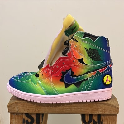 J Balvin × Nike Air Jordan 1 High OG "Rainbow"