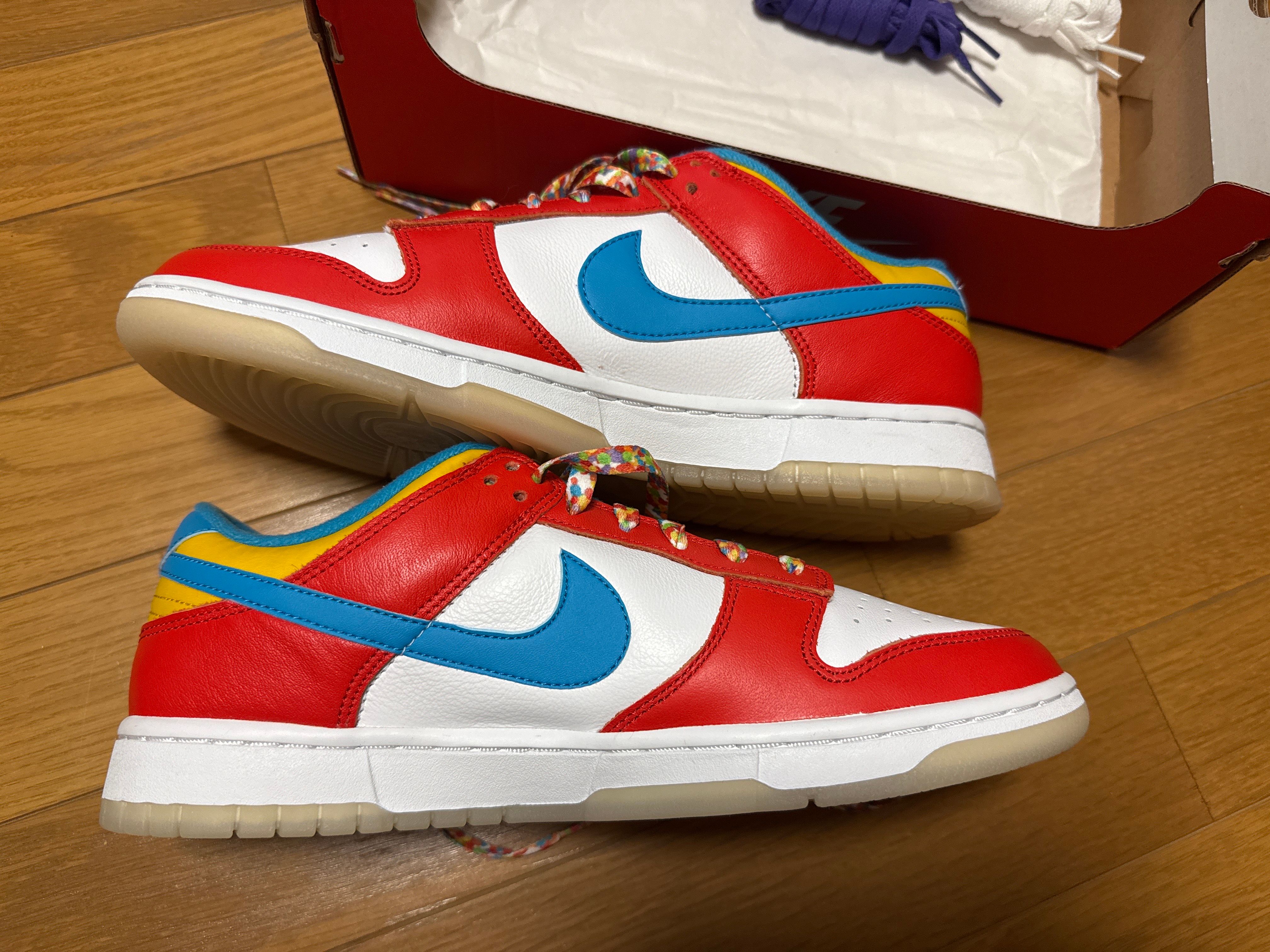 FRUiTY PEBBLESTM × Nike Dunk Low QS "Habanero Red/Dark Sulfur/Laser Blue"