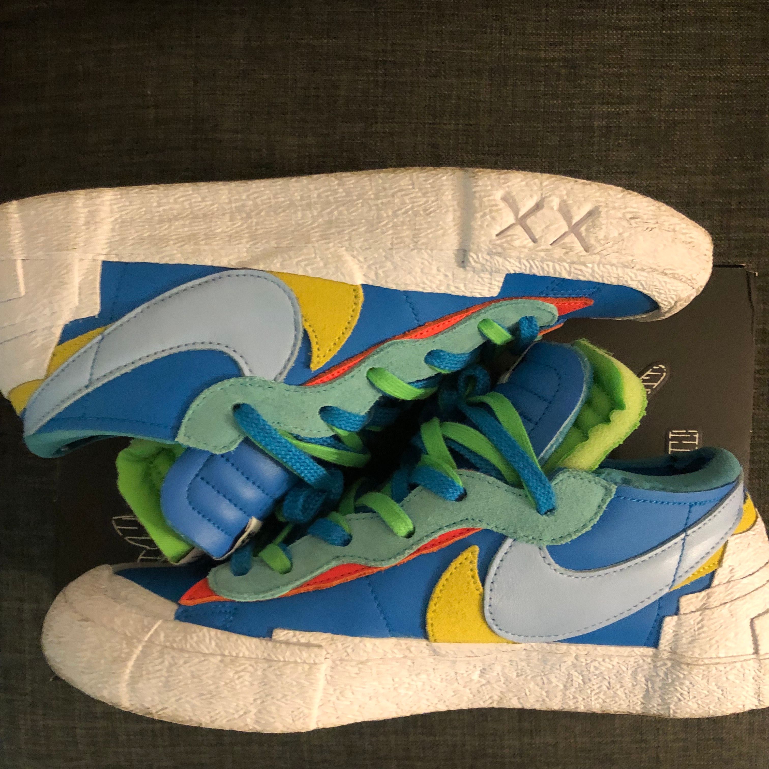 KAWS × sacai × Nike Blazer Low "Neptune Blue"