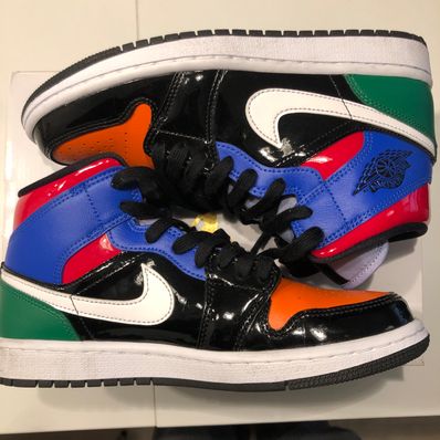 NIKE Women's AIR JORDAN 1 MID "PATENT BLEND"