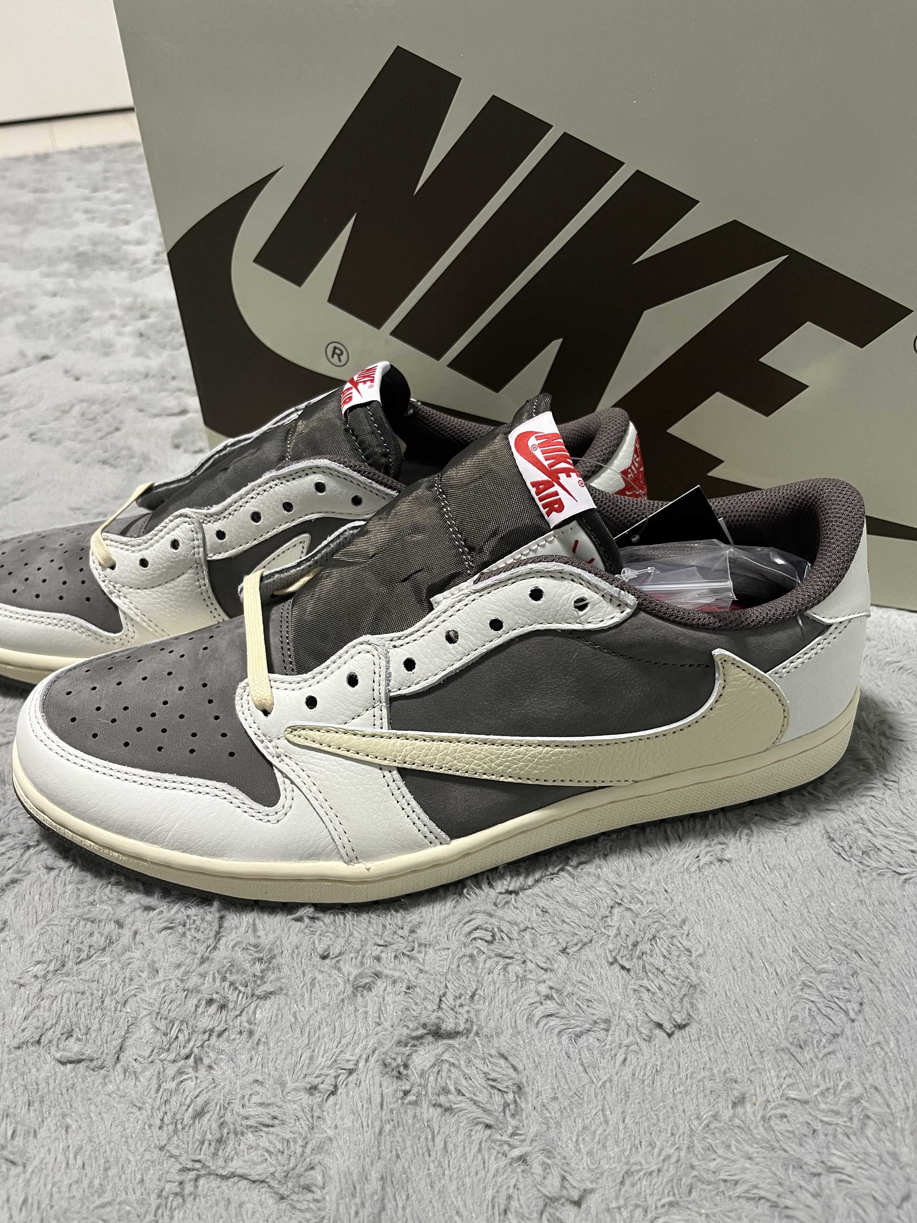 Travis Scott × Nike Air Jordan 1 Low OG SP "Reverse Mocha/Sail and Ridgerock"
