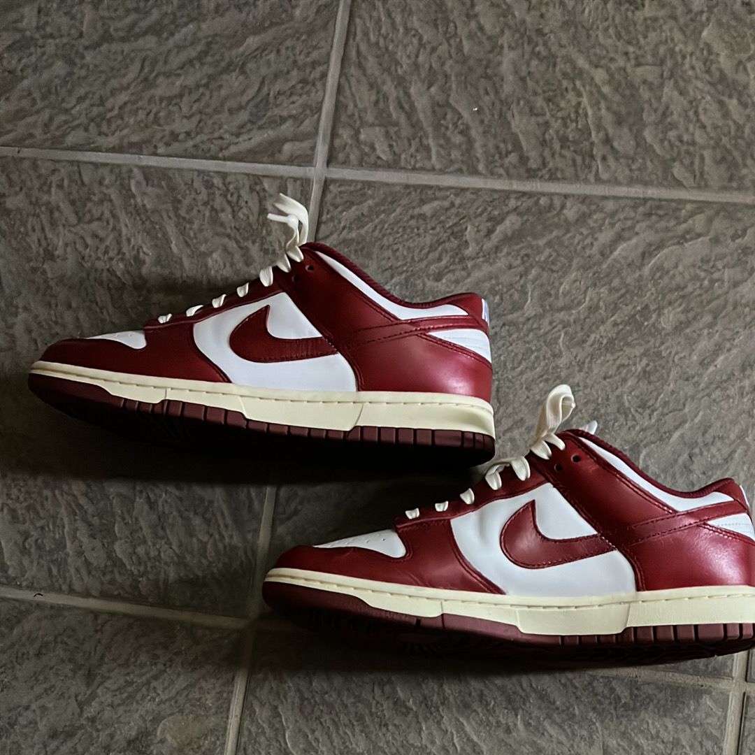 Nike Women's Dunk Low PRM "Team Red and White"