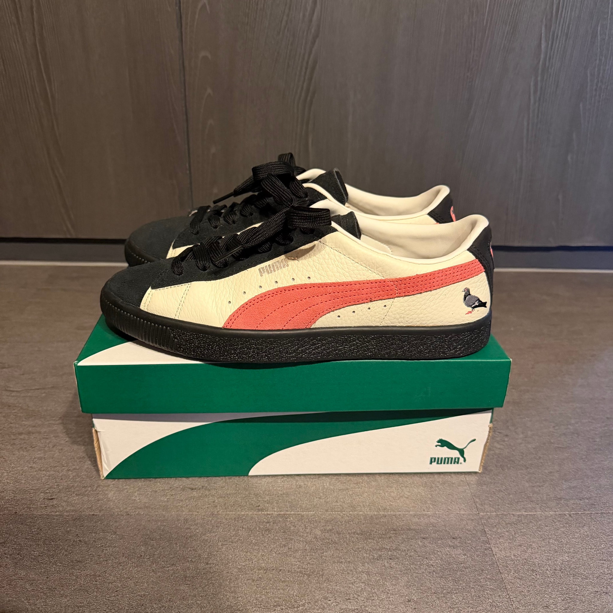 Staple × Atmos × Puma Suede "Beige/Black/Smoke Pink"