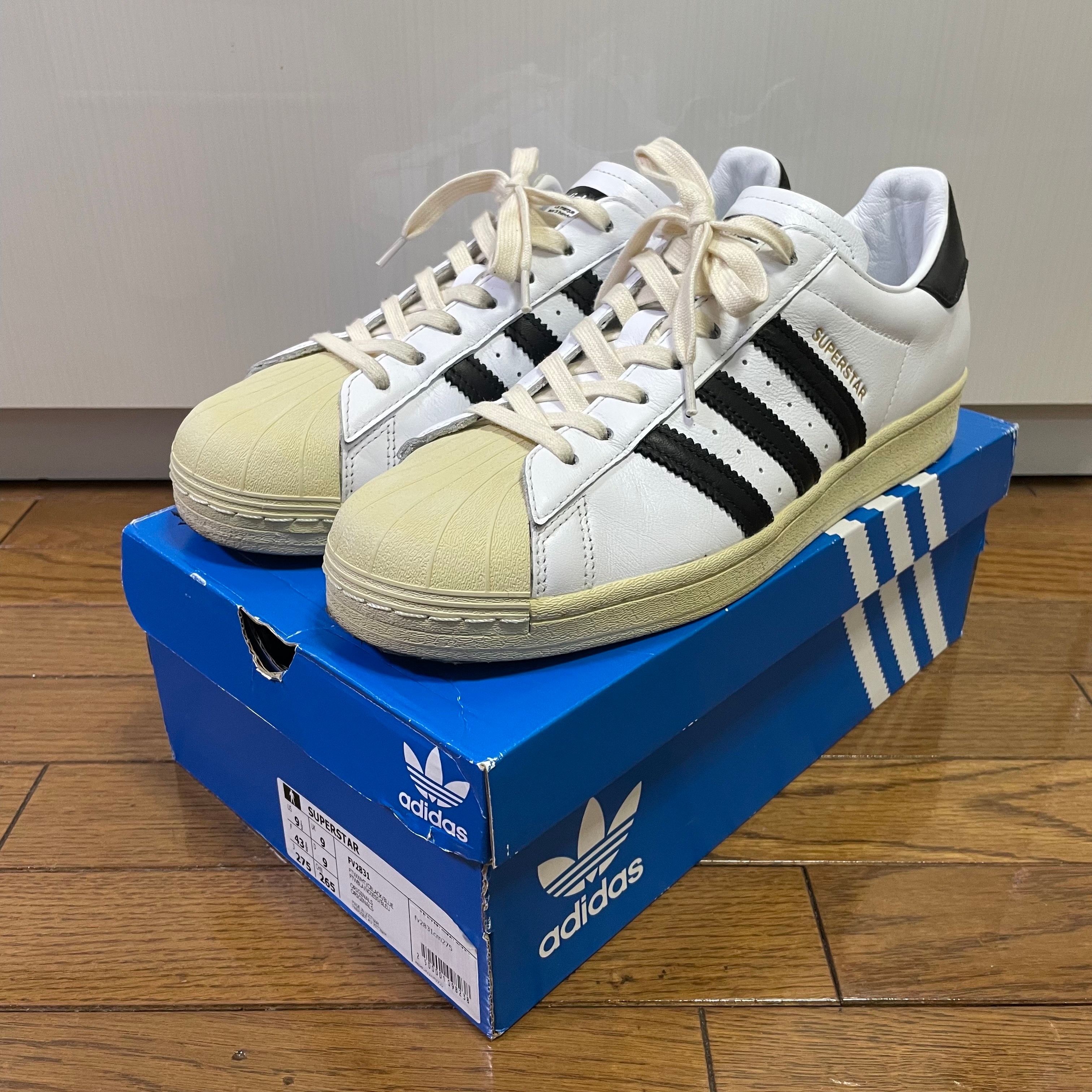 adidas Superstar "White Black Aged Sole"