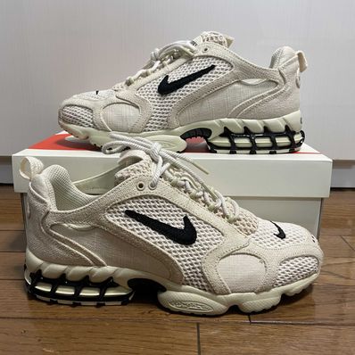 Stussy × Nike Air Zoom Spiridon CG 2 "Fossil/Black"