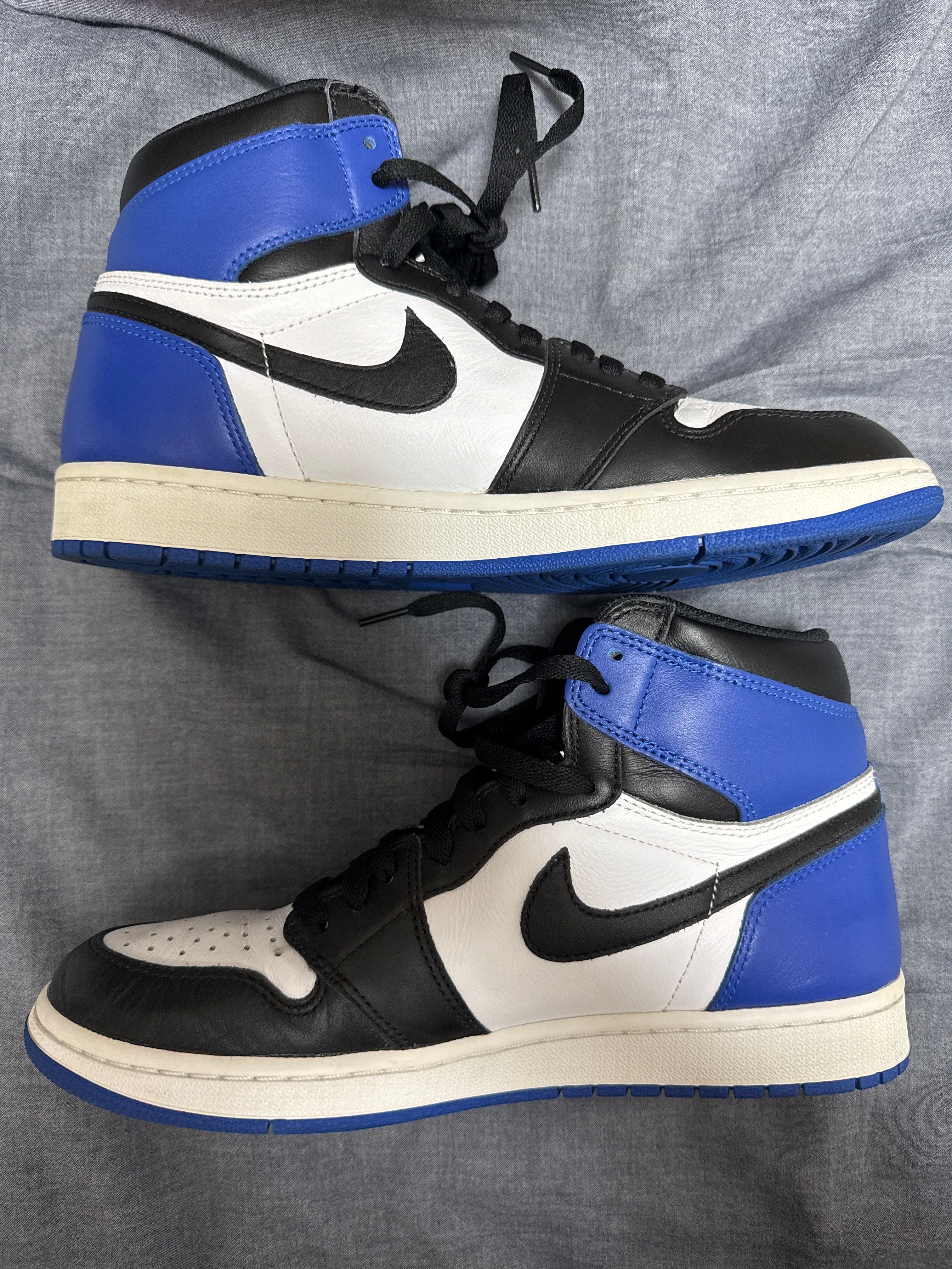 fragment design × Nike Air Jordan 1 Retro High OG "Black/Sport Royal/White"