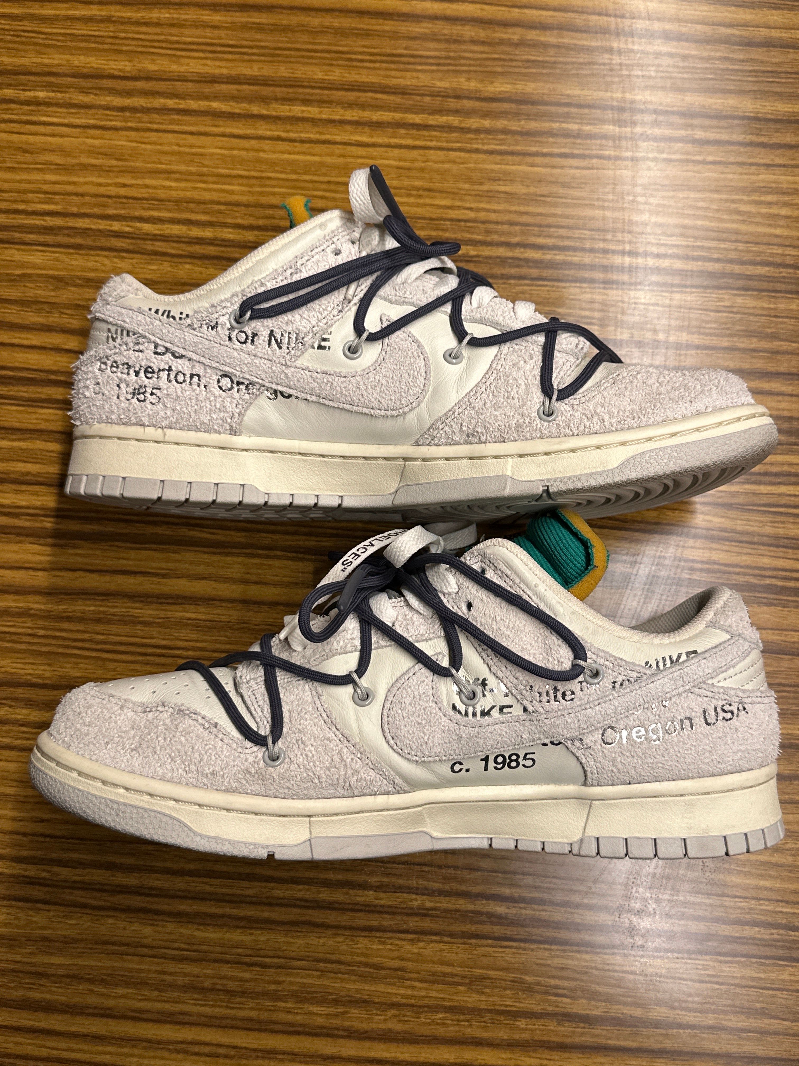 Off-White × Nike Dunk Low "Sail/Neutral Grey/Gridiron"