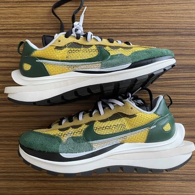 sacai × Nike Vapor Waffle "Tour Yellow/Stadium Green-Sail"