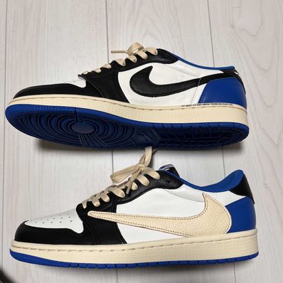 Travis Scott × fragment design × Nike Air Jordan 1 Low OG SP "Military Blue"
