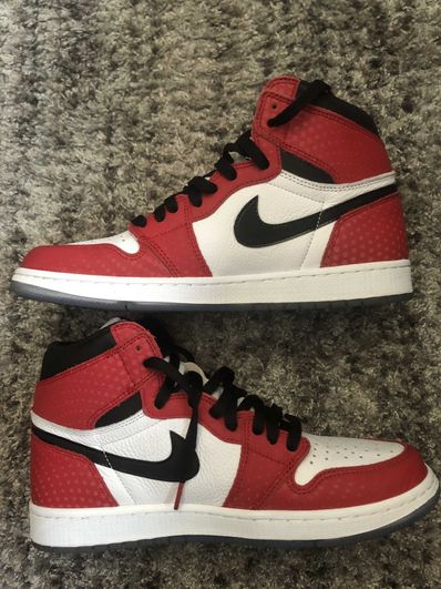 Spiderman × Nike Air Jordan 1 Origin Story "Gym Red/White/Photo Blue/Black"