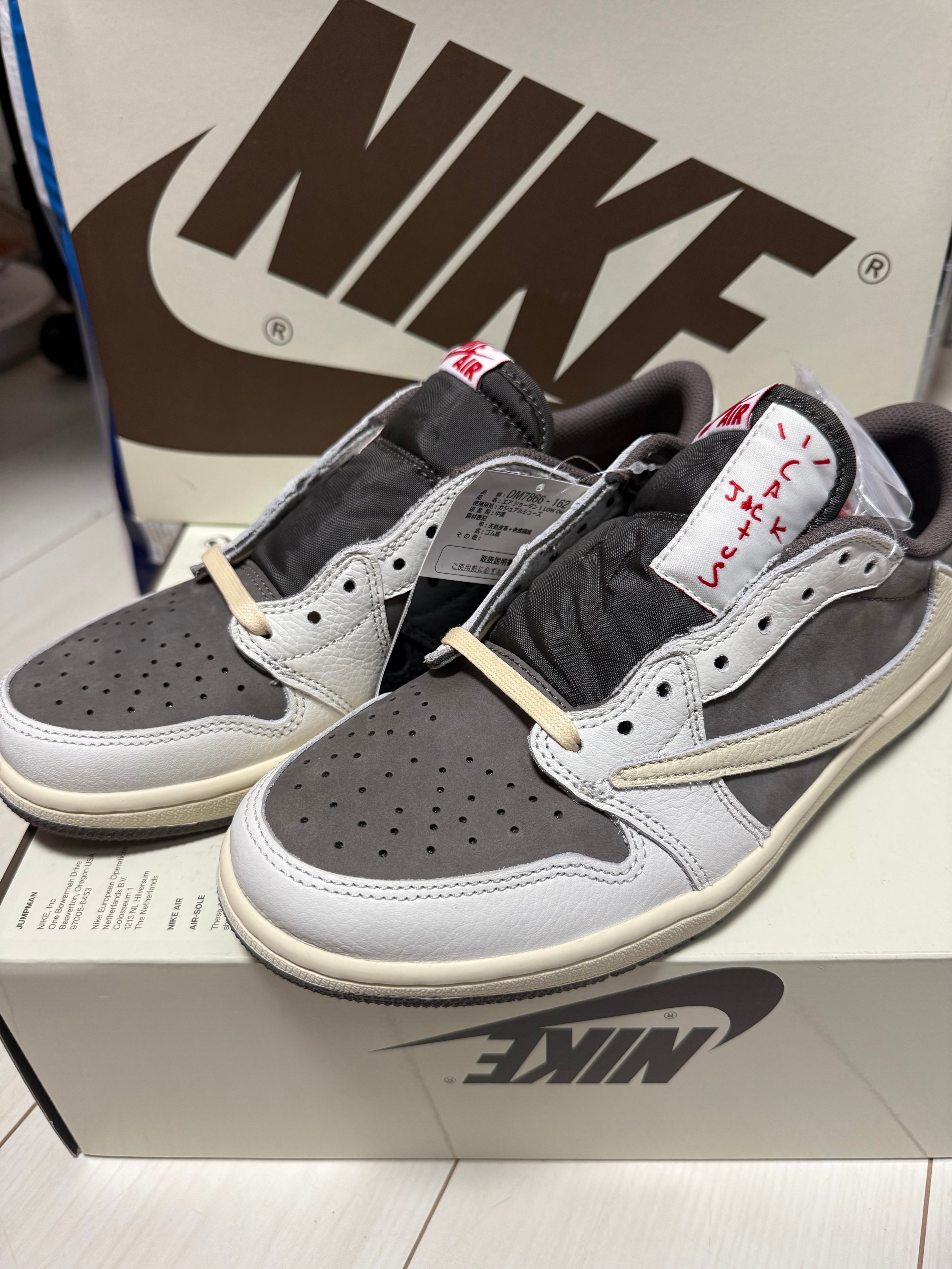 Travis Scott × Nike Air Jordan 1 Low OG SP "Reverse Mocha/Sail and Ridgerock"